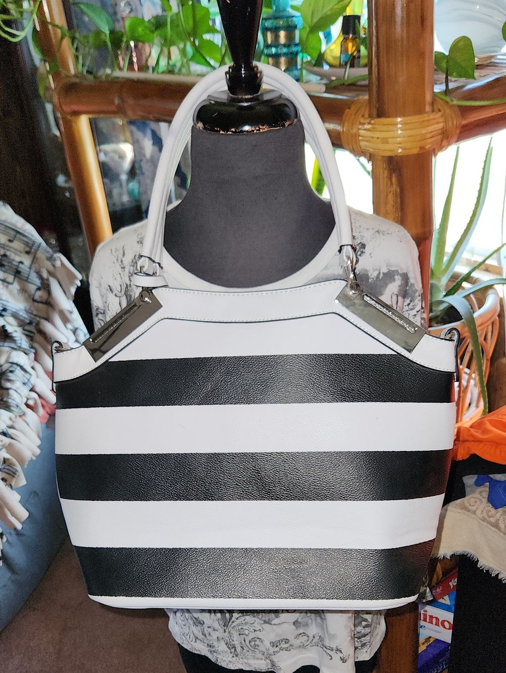 Black Rivet Shoulder Bag